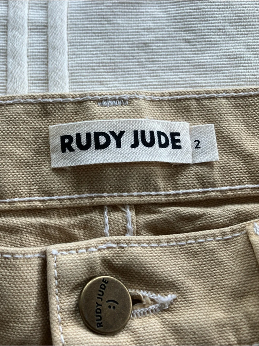Rudy Jude Wide-Leg Pants in Beige